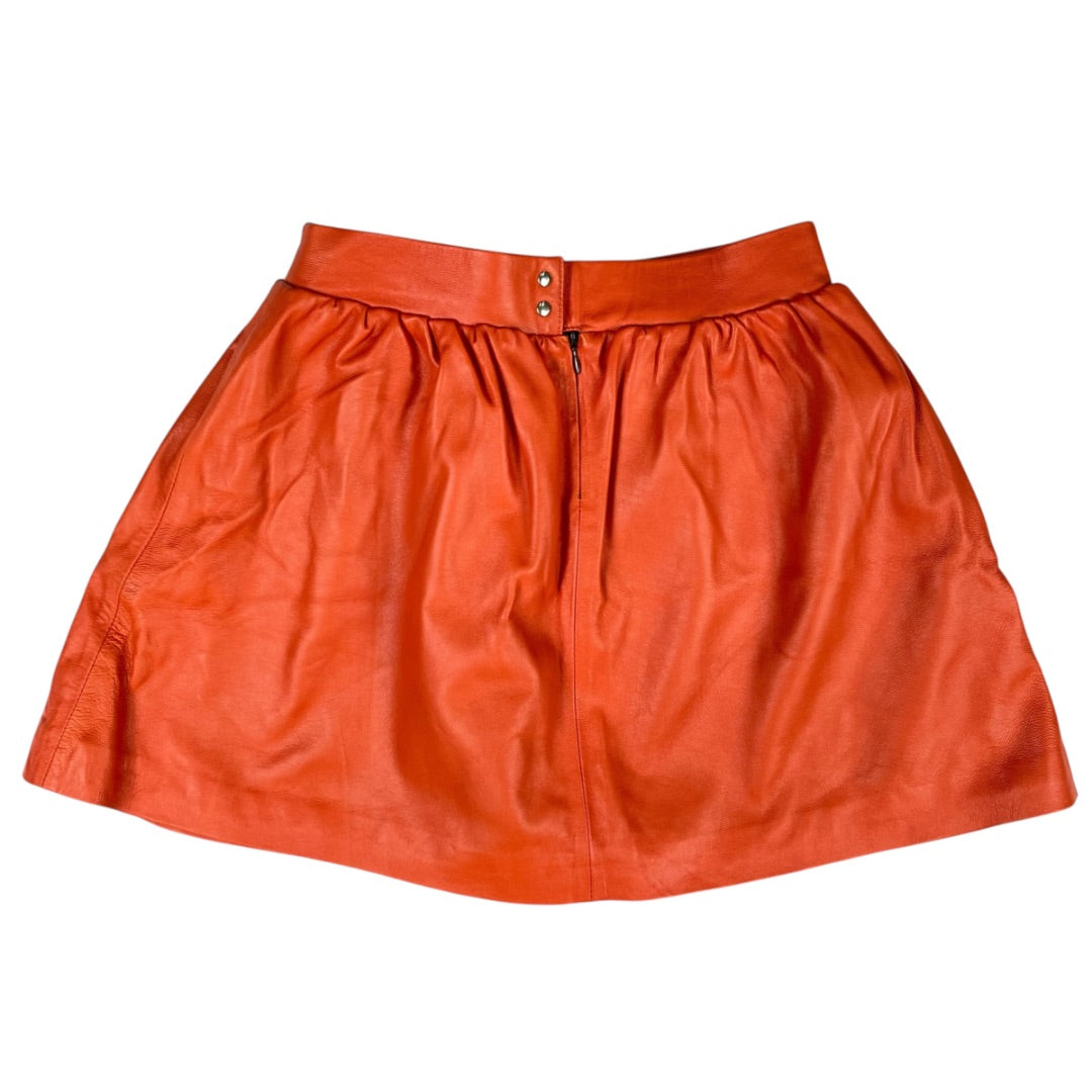 JOANNA BRAUN Pollera Mini Naranja Talle M