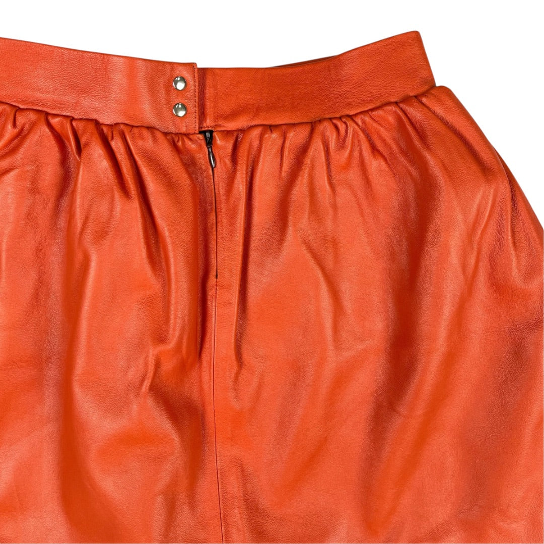 JOANNA BRAUN Pollera Mini Naranja Talle M