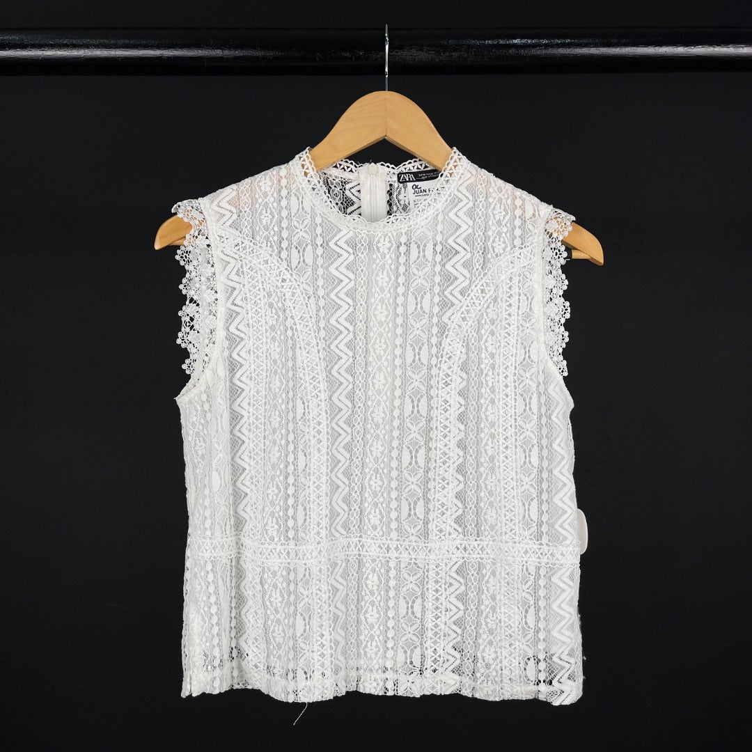 ZARA Musculosa Blanco Talle M