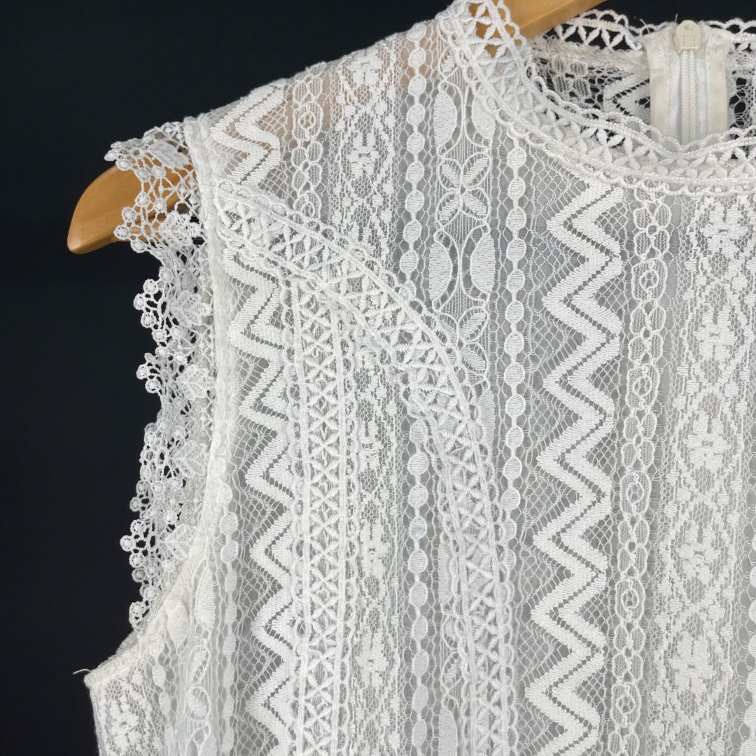 ZARA Musculosa Blanco Talle M