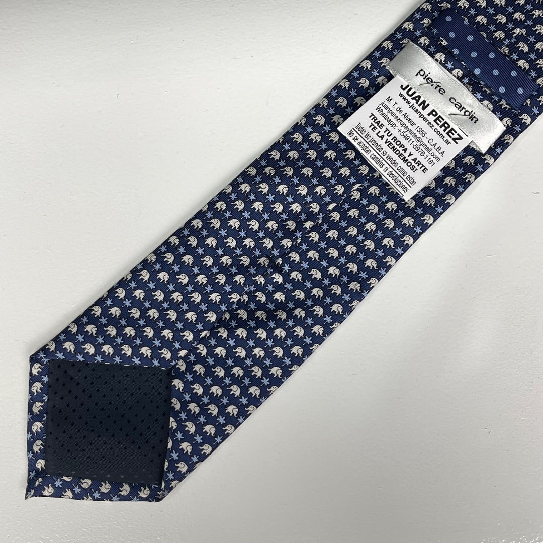 PIERRE CARDIN Corbata Azul Talle Unico