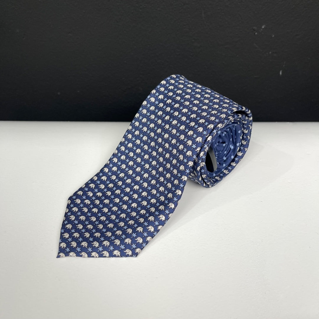 PIERRE CARDIN Corbata Azul Talle Unico