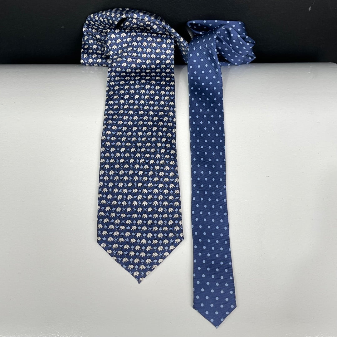 PIERRE CARDIN Corbata Azul Talle Unico