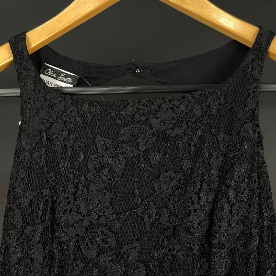 ONA SAEZ Vestido Sin Manga Negro Talle S