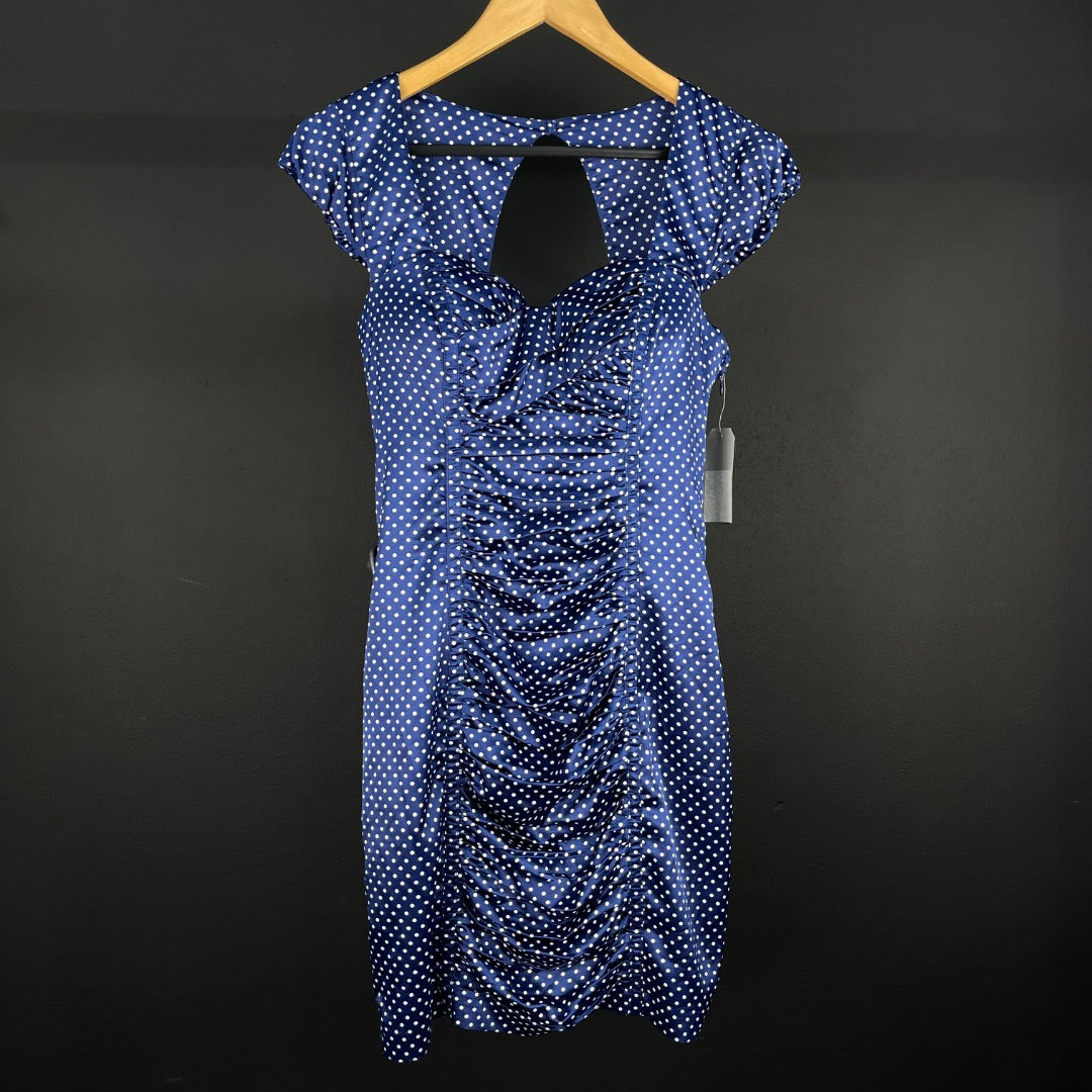 GUESS Vestido Manga Corta Varios Lunares Talle 8