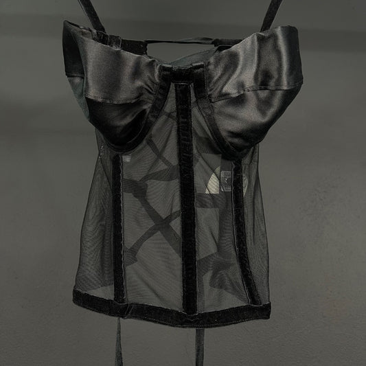 SIN MARCA Corset Negro Talle 1