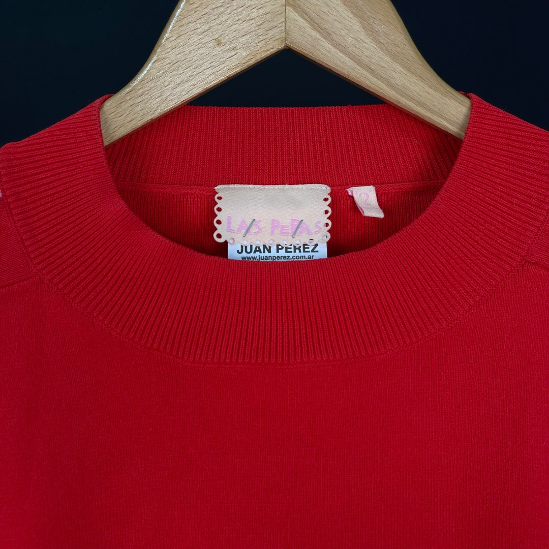 LAS PEPAS Sweater Rojo Talle 2