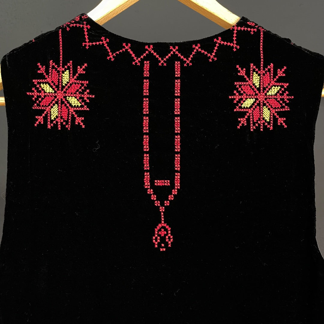 DE LA OSTIA Chaleco Corto Negro Talle S