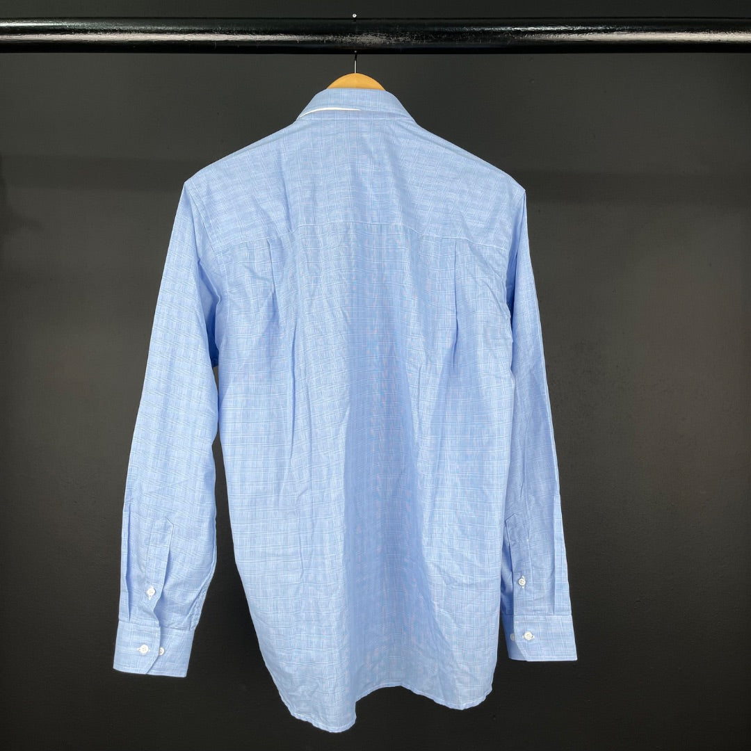 BROOKSFIELD Camisa Manga Larga Celeste Talle 40