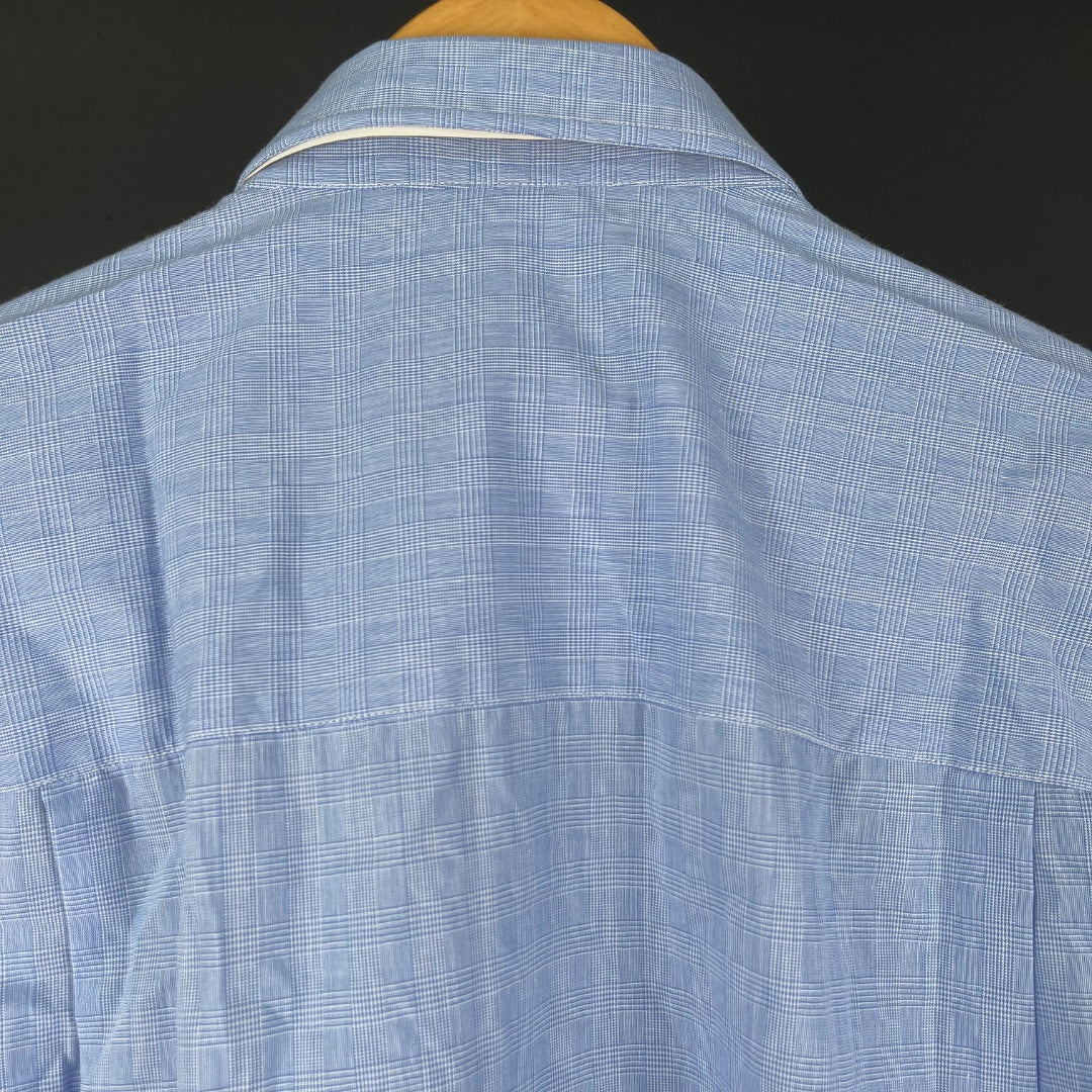 BROOKSFIELD Camisa Manga Larga Celeste Talle 40