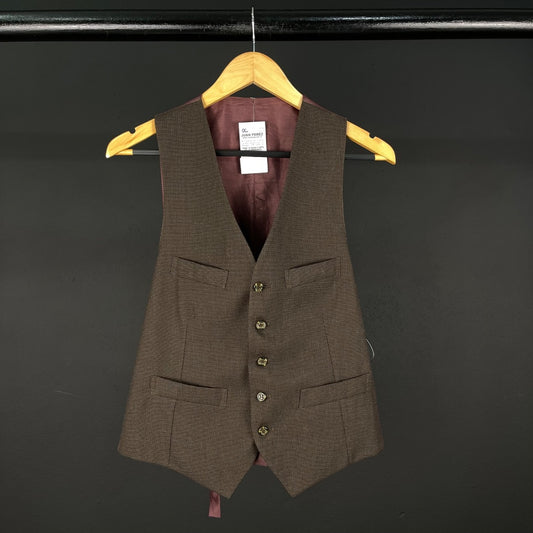 SIN MARCA Chaleco Corto Marron Talle 1