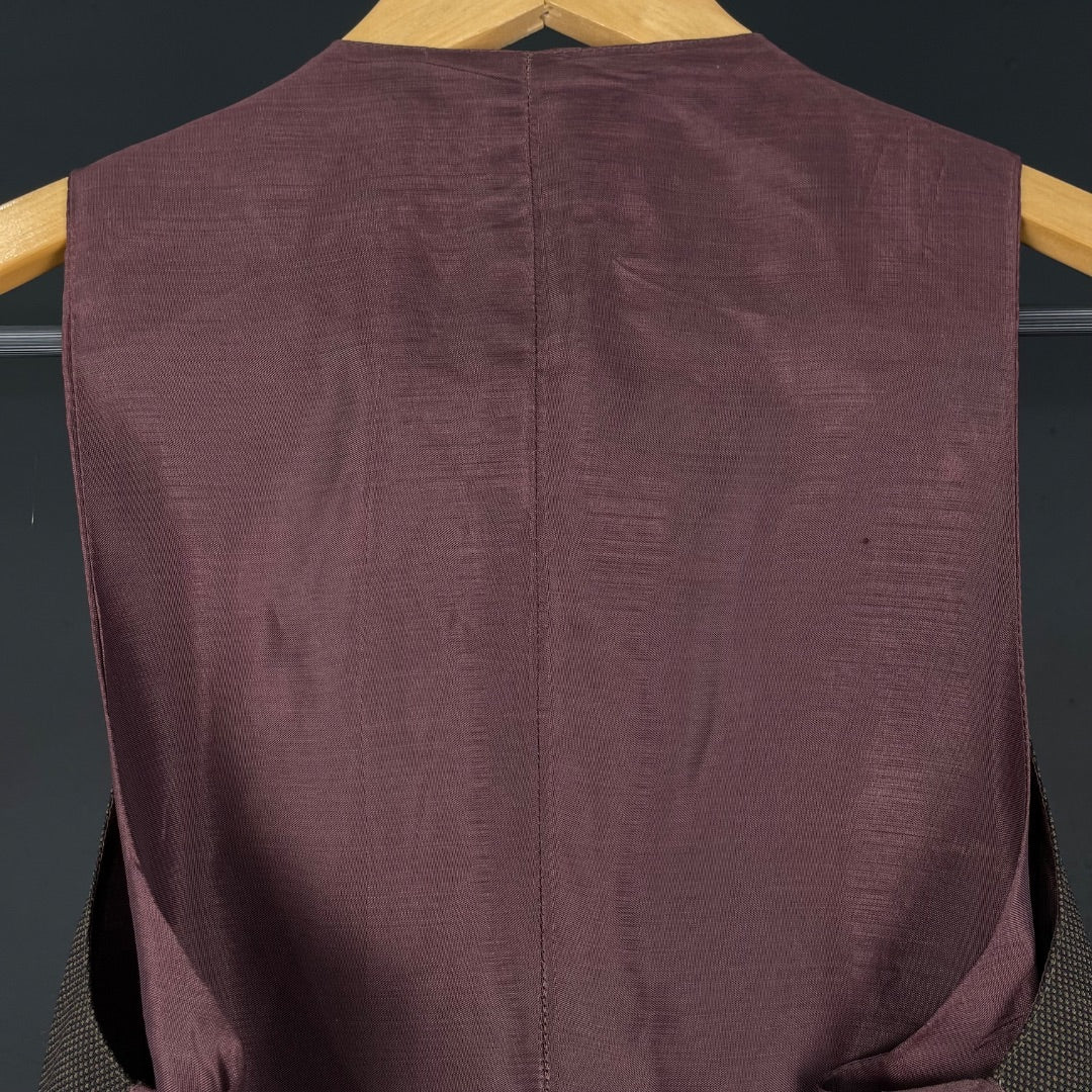 SIN MARCA Chaleco Corto Marron Talle 1