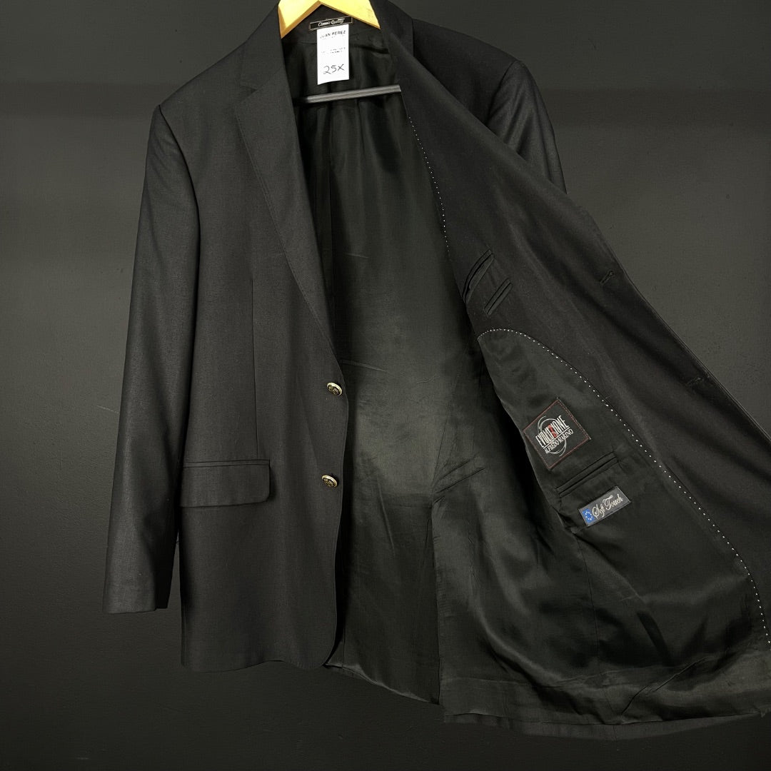 ALFREDO MARINO Saco Negro Talle XL