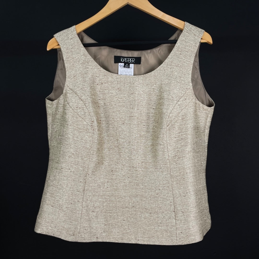 KASPER Conjunto X2 Pollera Y Otro Beige Talle 16