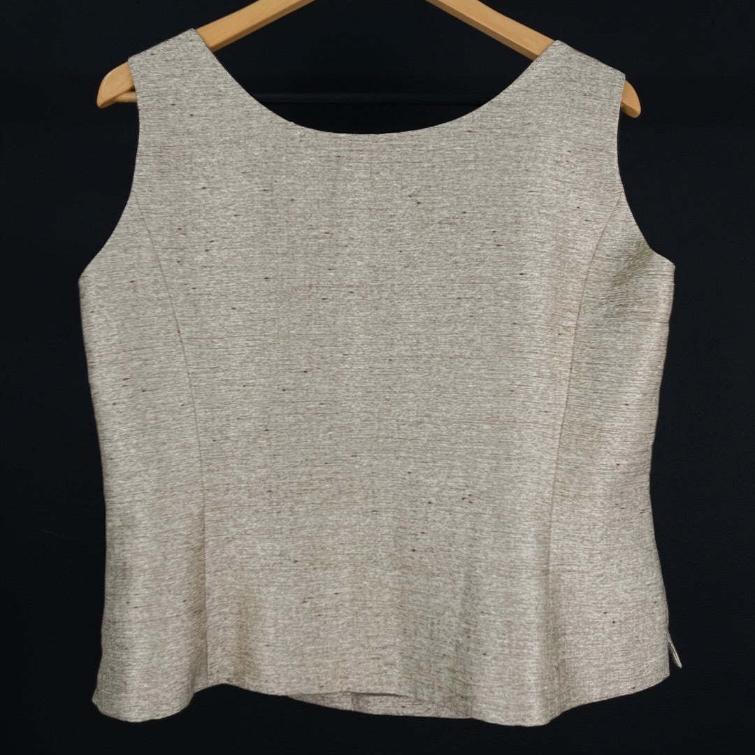 KASPER Conjunto X2 Pollera Y Otro Beige Talle 16