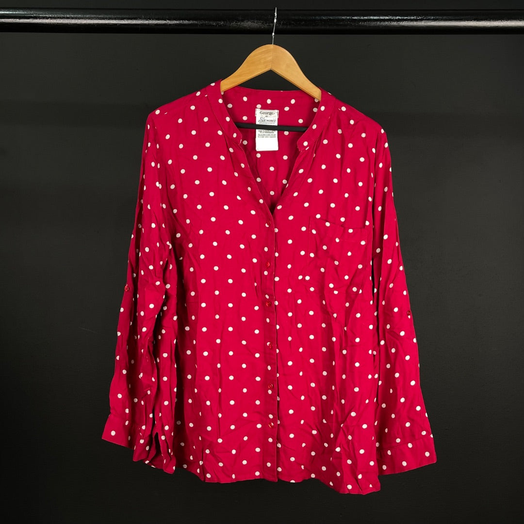 GEORGE Camisa Manga Larga Varios Lunares Talle 40