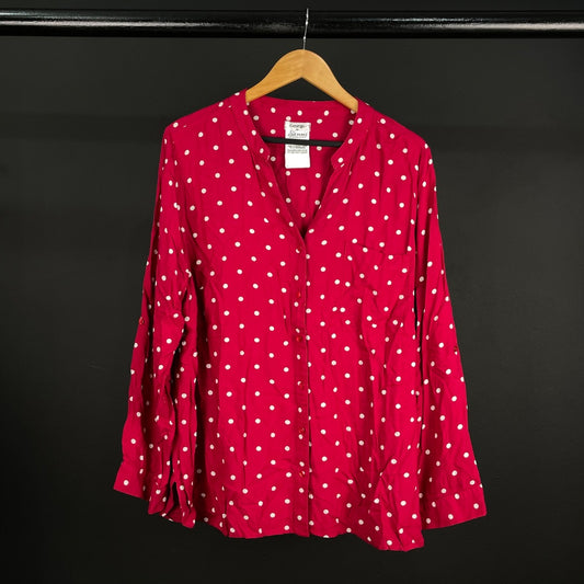 GEORGE Camisa Manga Larga Varios Lunares Talle 40