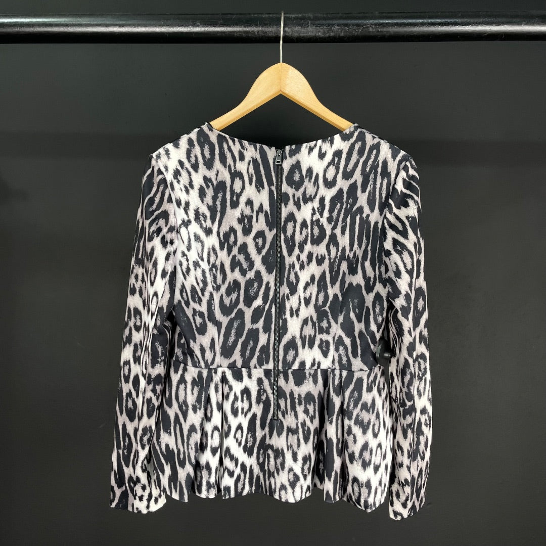 PORTS Blusa Manga Larga Varios  Animal Print Talle M