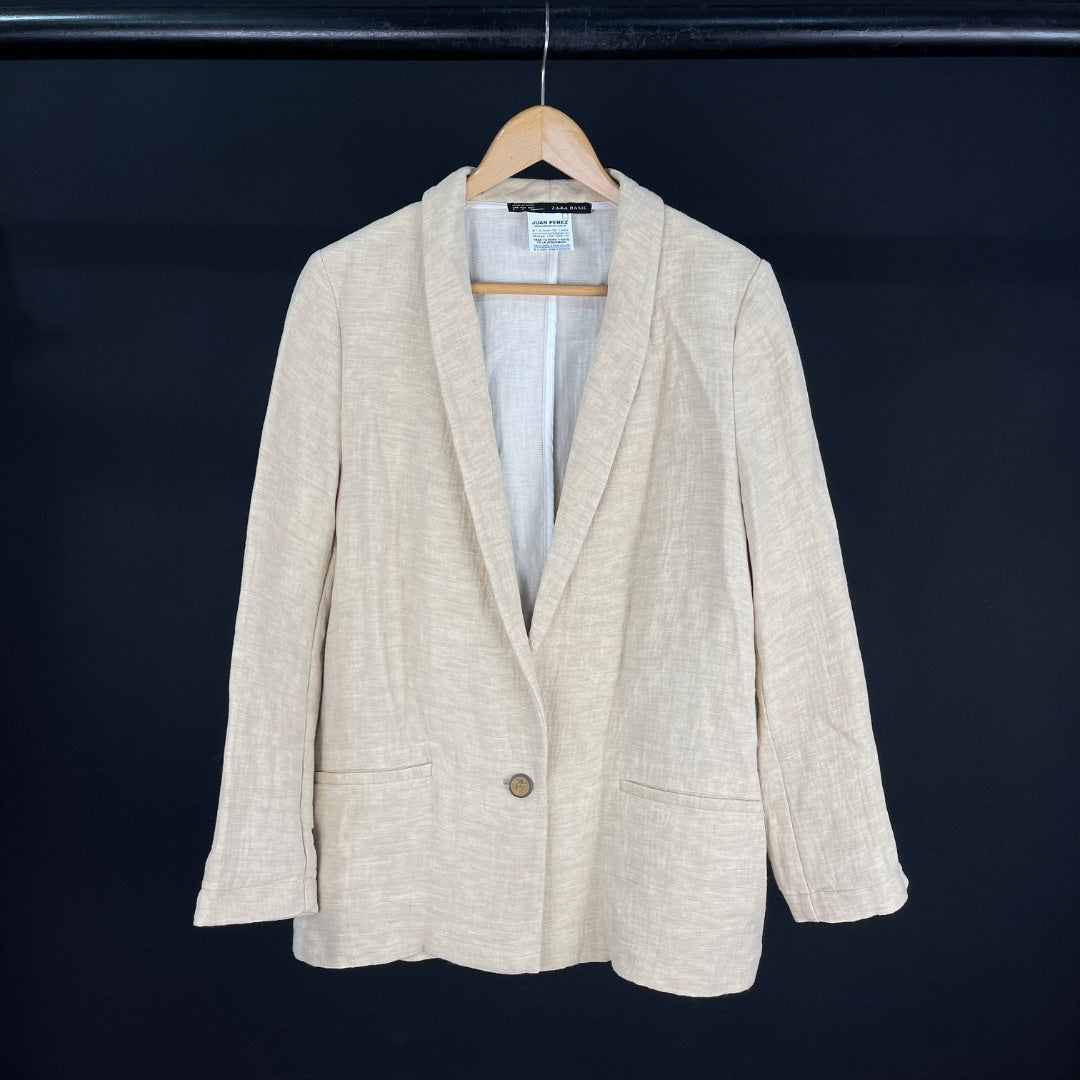 ZARA Saco Beige Talle L