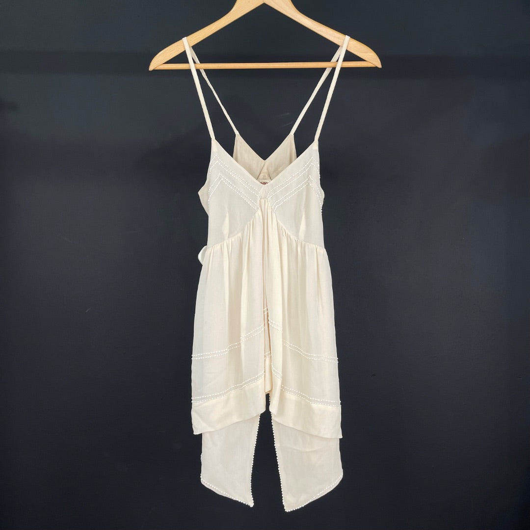 KENZO Top Sin Mangas Beige Talle 42