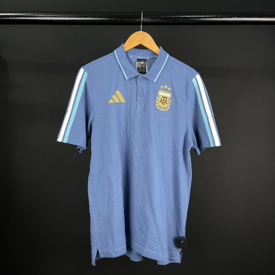 ADIDAS Remera Deportiva Celeste Talle L