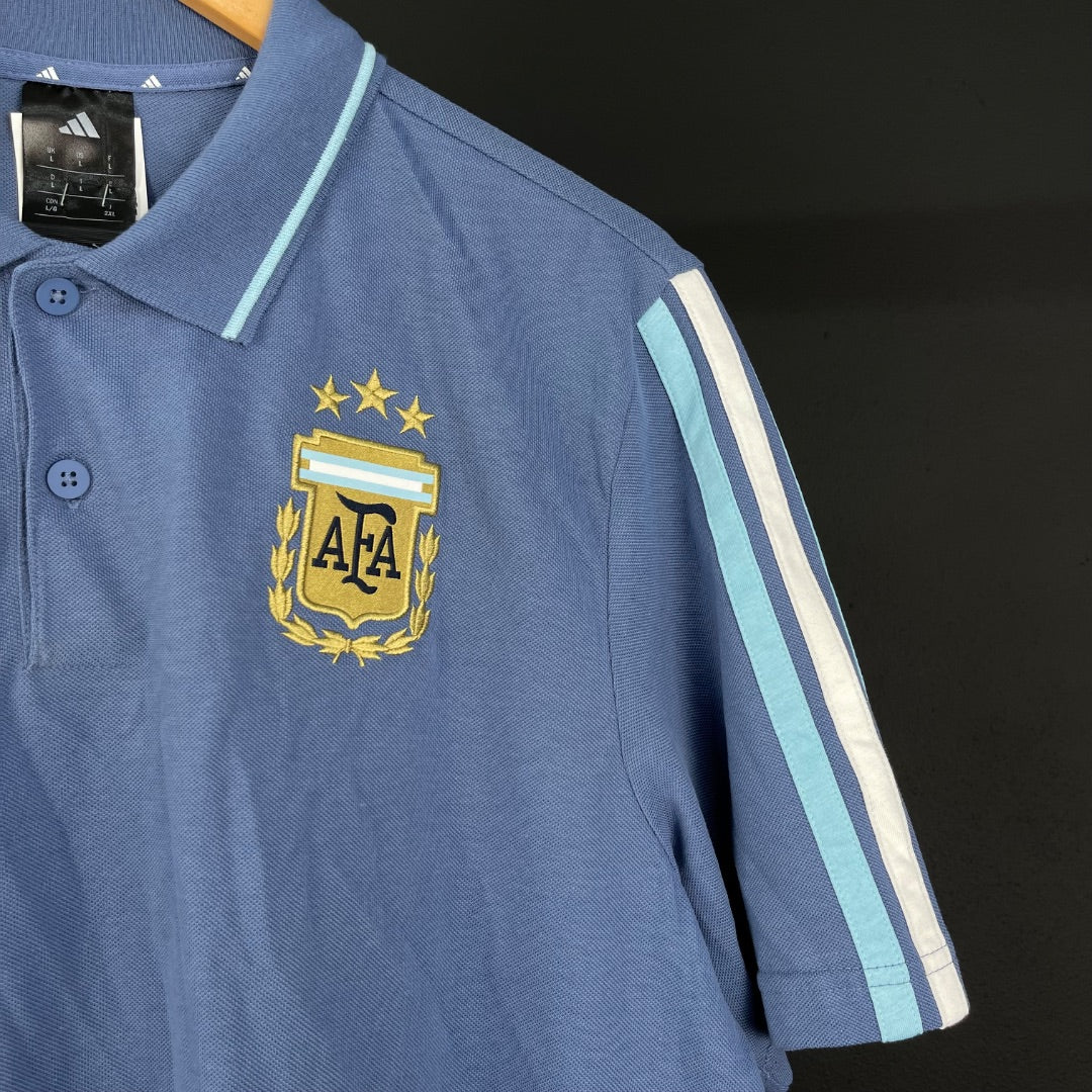 ADIDAS Remera Deportiva Celeste Talle L