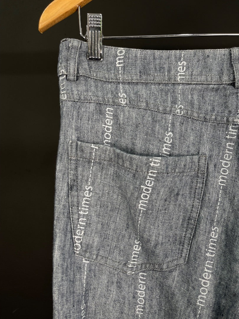 JAZMIN CHEBAR Pantalon Gris Talle 42