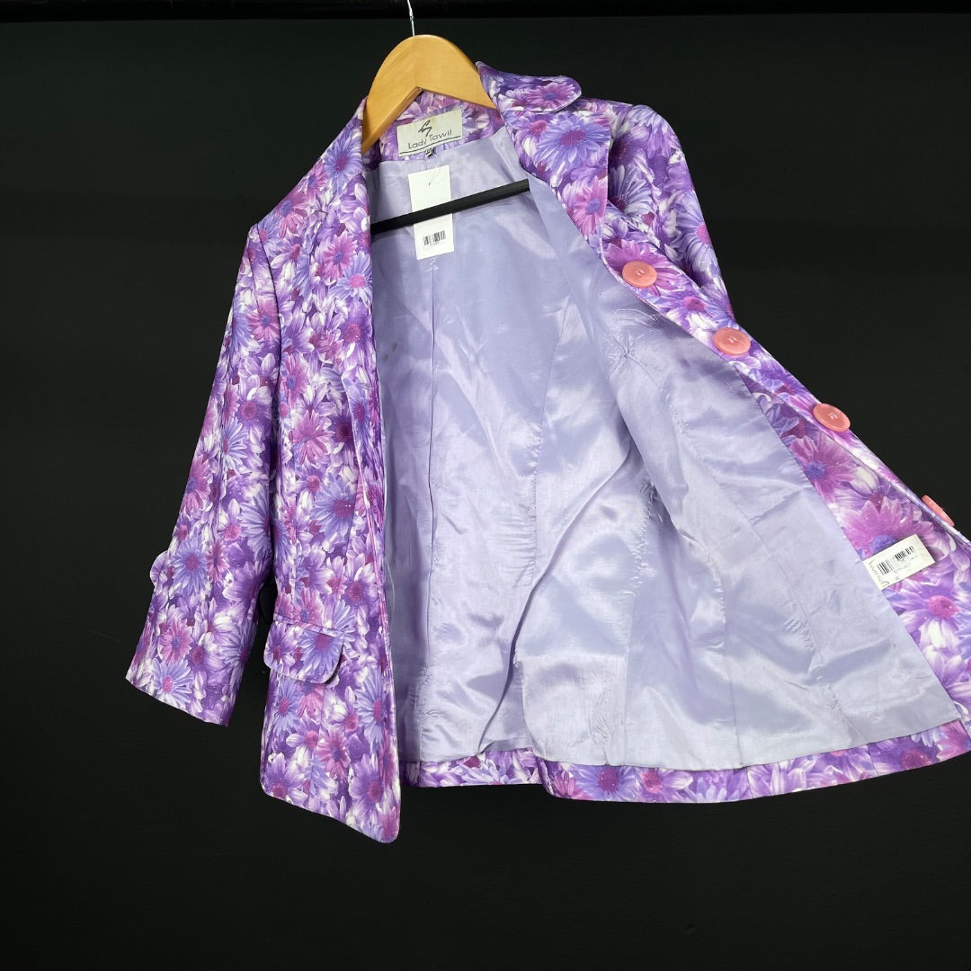 LADY TAWIL Saco Violeta Talle 42
