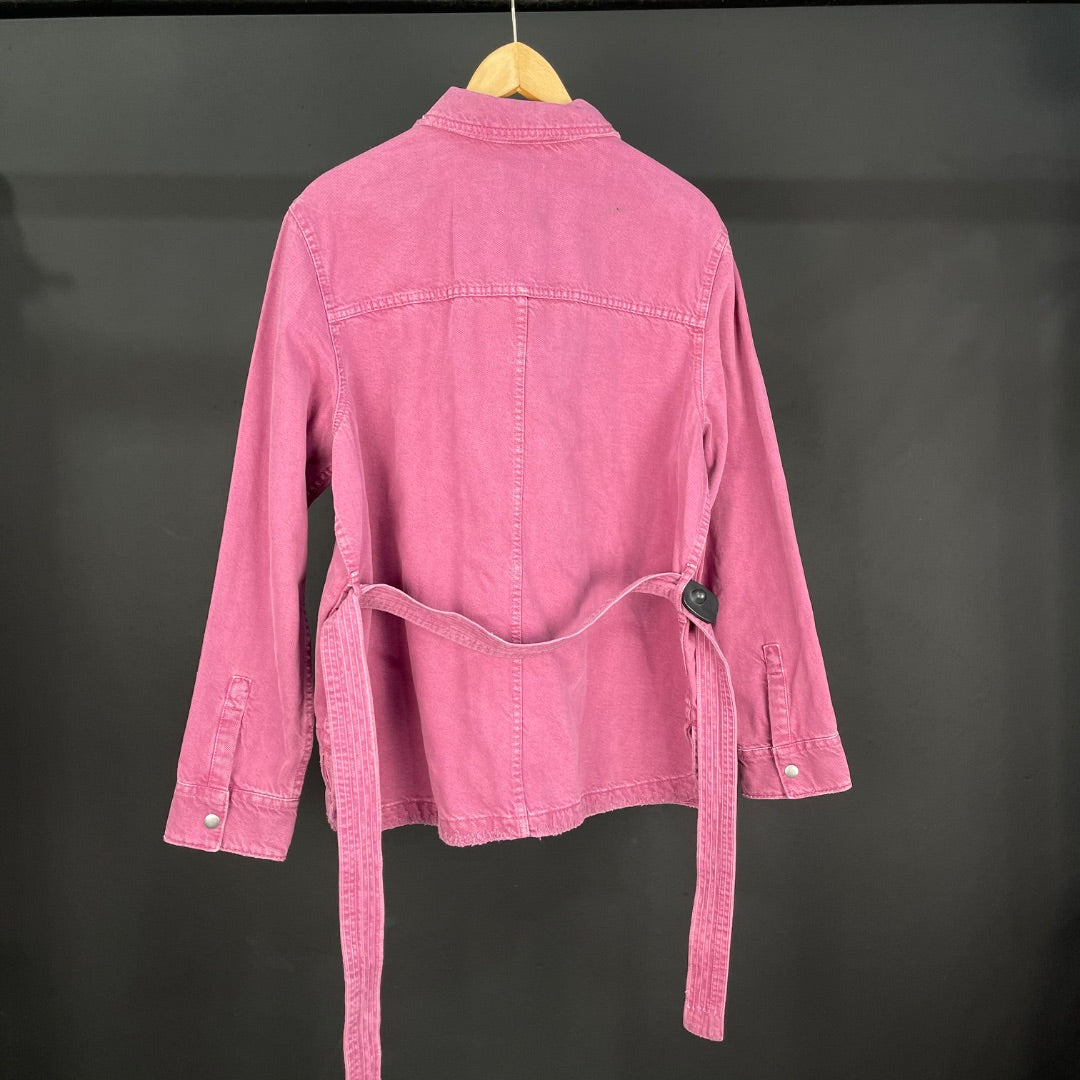 ZARA Camisaco Violeta Talle XL