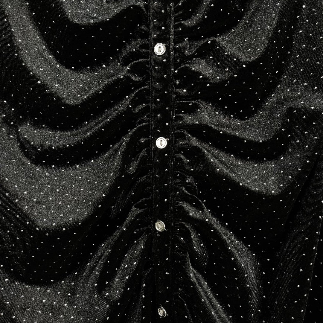 ZARA Vestido Manga Larga Negro Talle S