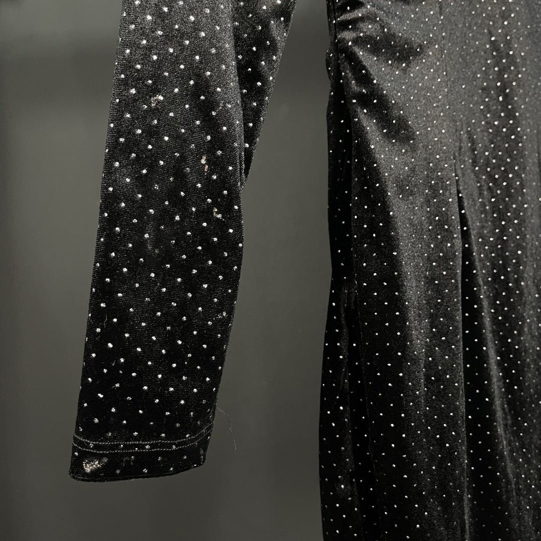 ZARA Vestido Manga Larga Negro Talle S