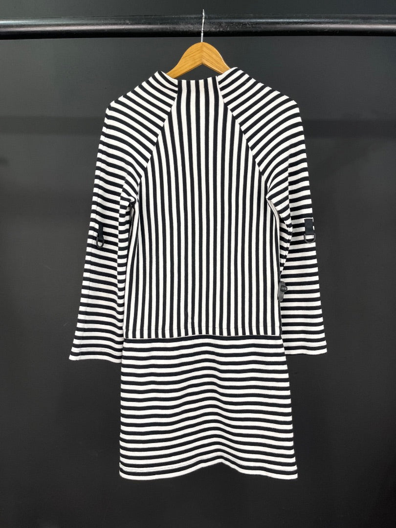 KENNETH COLE Vestido Manga Larga Varios Rayado Talle S