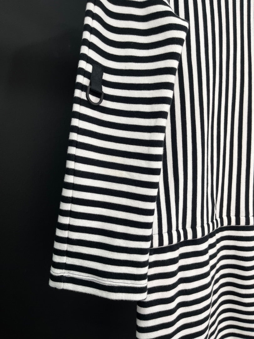 KENNETH COLE Vestido Manga Larga Varios Rayado Talle S