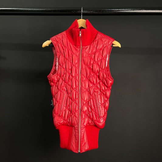 VERÓNICA FAR Chaleco Corto Rojo Talle S