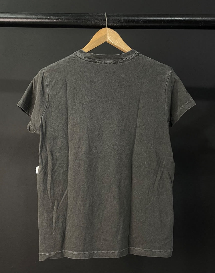 ZADIG & VOLTAIRE Remera Manga Corta Gris Talle S