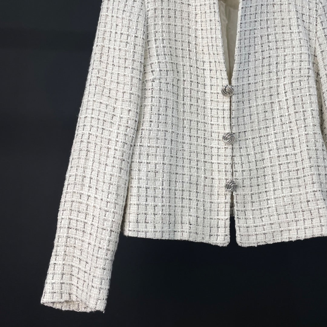 ZARA Saco Blanco Talle M