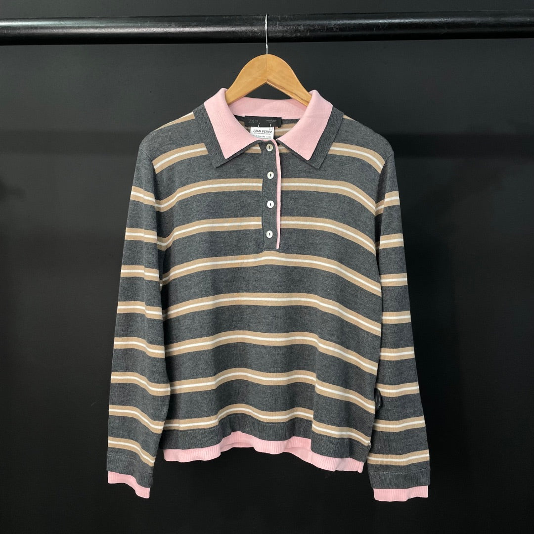 ZARA Sweater Varios Rayado Talle S