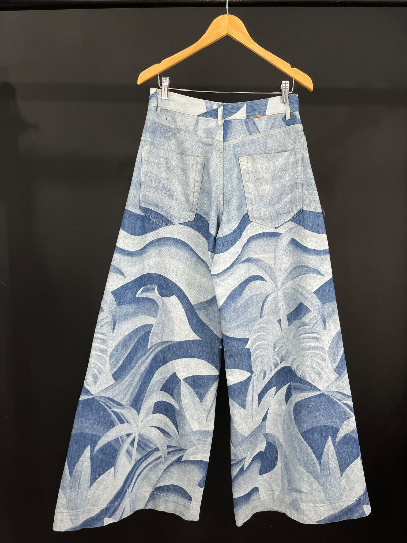 SIN MARCA Pantalon Jean Celeste Talle 38
