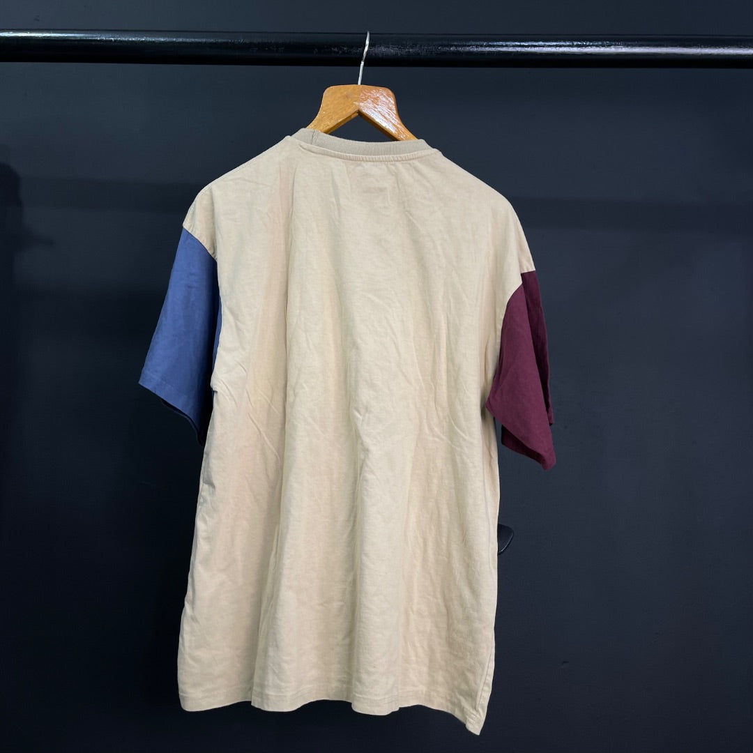 EIGHTY EIGHT Remera Manga Corta Varios Beige y Azul Talle XL