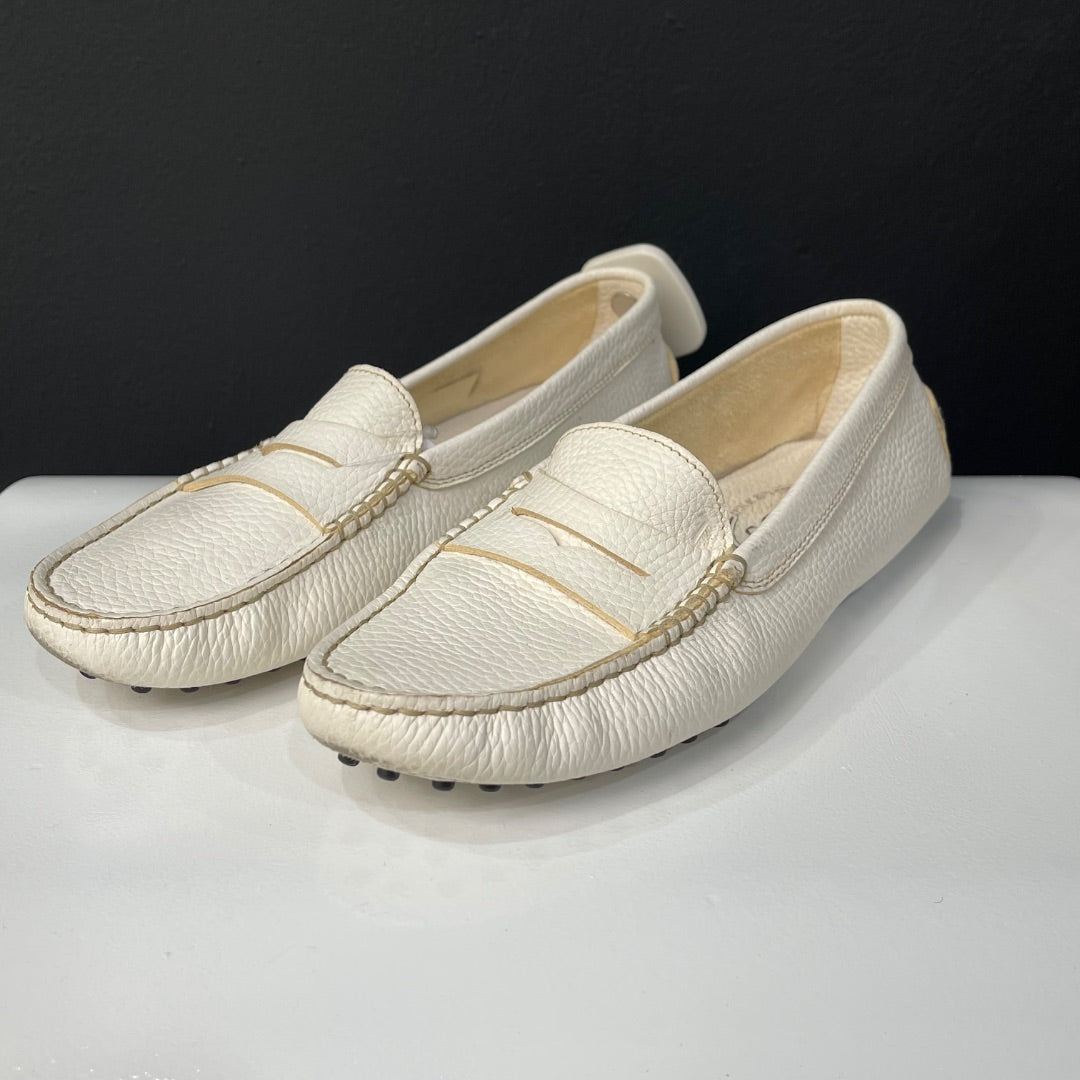 TODS Mocasines Blanco Talle 38
