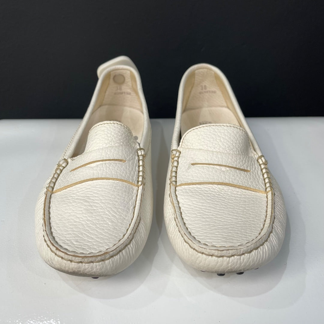 TODS Mocasines Blanco Talle 38