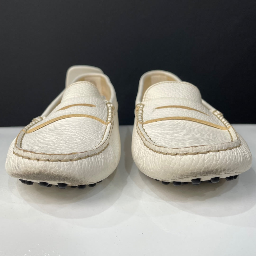 TODS Mocasines Blanco Talle 38