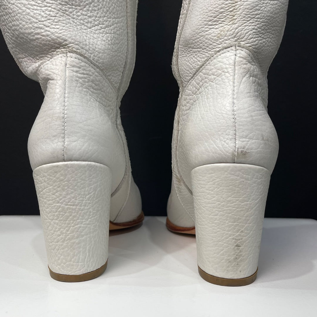 PRUNE Bota Larga Blanco Talle 39