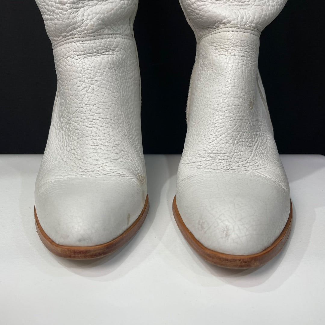 PRUNE Bota Larga Blanco Talle 39