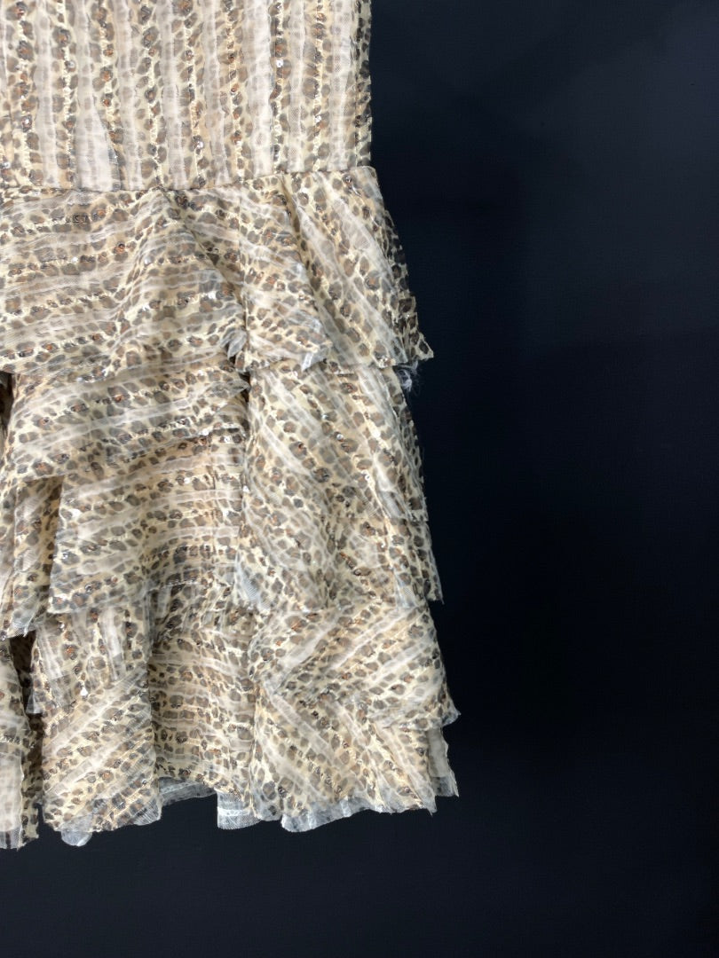 SIN MARCA Vestido Strapless Varios  Animal Print Talle S