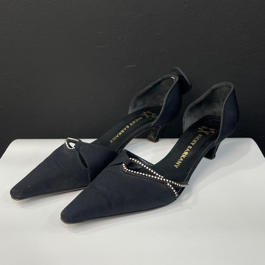 SARKANY Taco Bajo Negro Talle 42