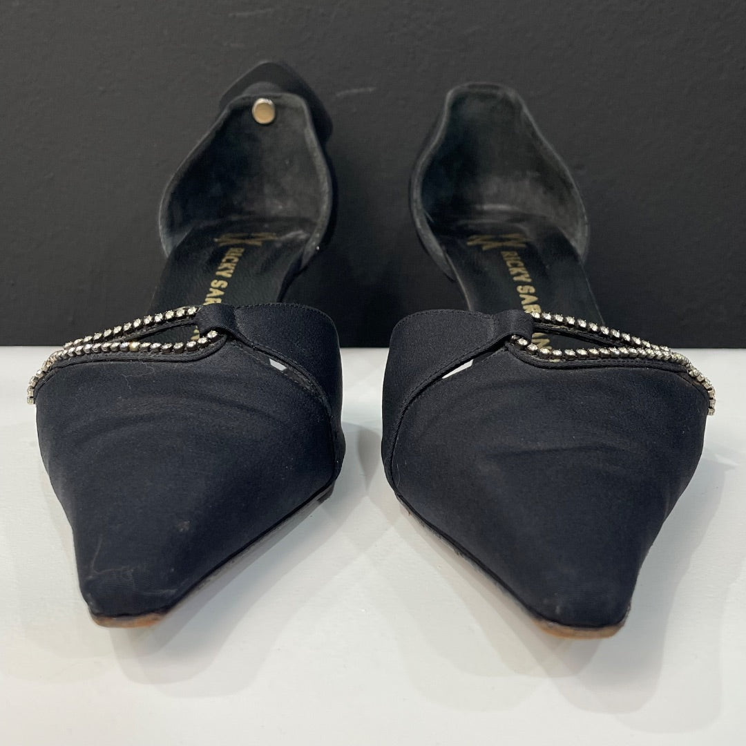 SARKANY Taco Bajo Negro Talle 42