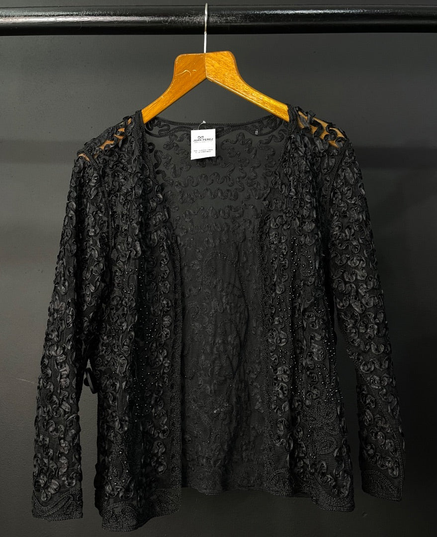 SIN MARCA Saco Negro Talle L