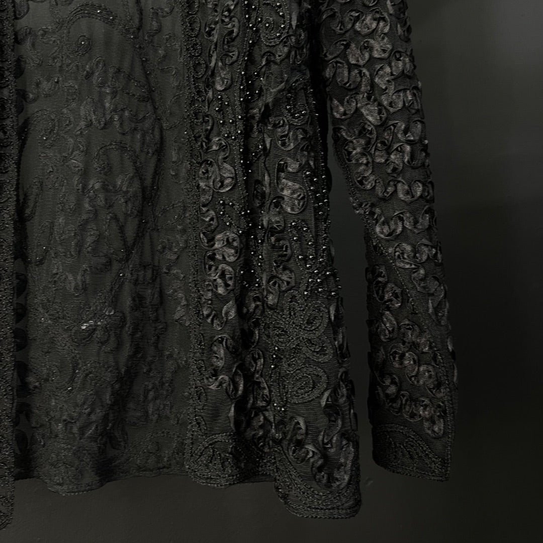 SIN MARCA Saco Negro Talle L