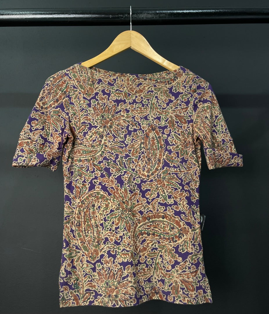RALPH LAUREN Remera Manga Corta Varios  Estampado Talle XS
